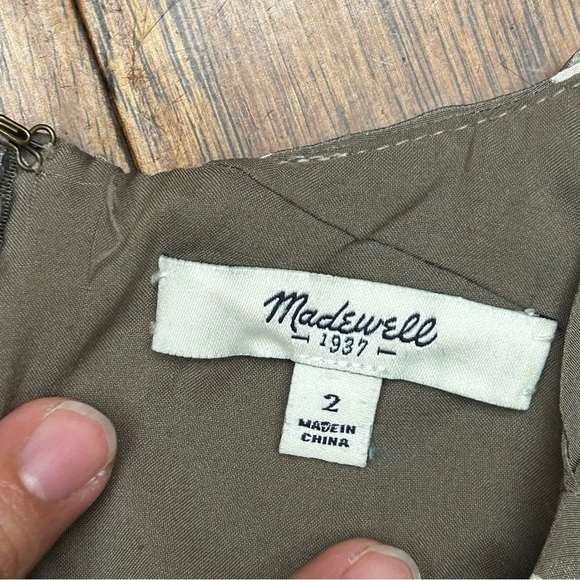 Madewell Shirred Silk Polkadot Dress - Picture 9 of 9